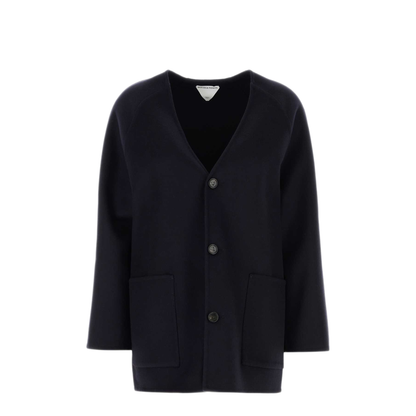 MAYFEYR - Bottega Veneta - Black Wool Blend Cardigan - 836337V3OO04121