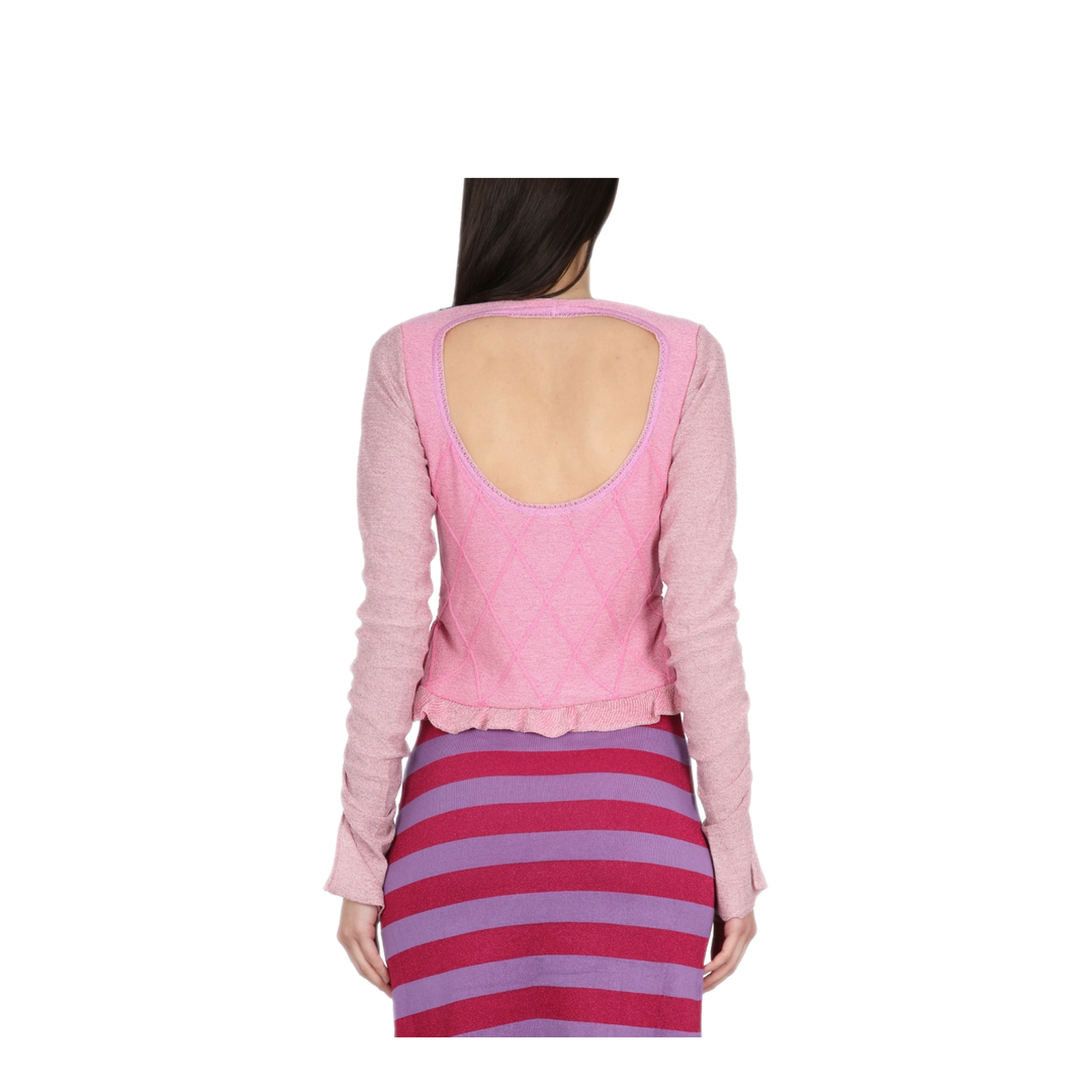 MAYFEYR - CORMIO - Cardigan With Ruffled Sleeve - ELENAORTENSIA
