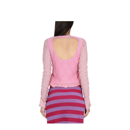 MAYFEYR - CORMIO - Cardigan With Ruffled Sleeve - ELENAORTENSIA