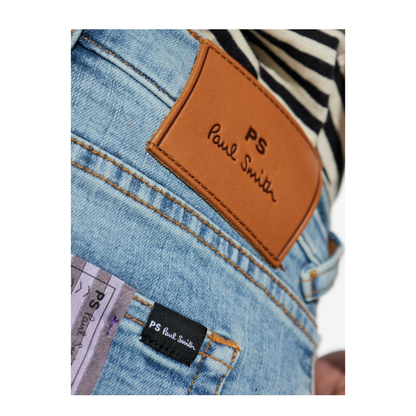 Tapered Denim Cotton Jeans