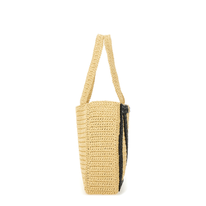 Raffia large Viva Superstar shopping bag