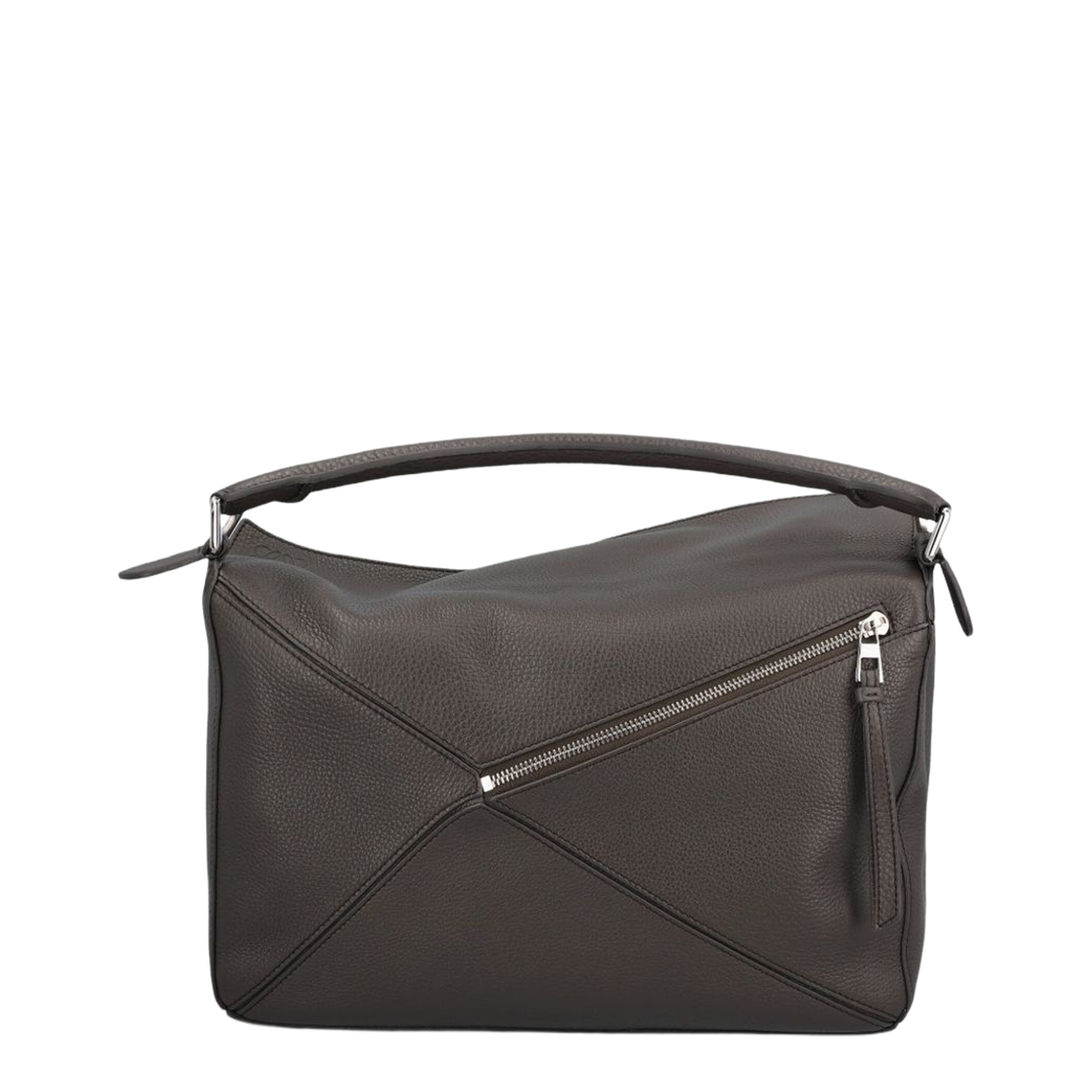 Large Puzzle Bag in Supple Grained Calfskin Brown