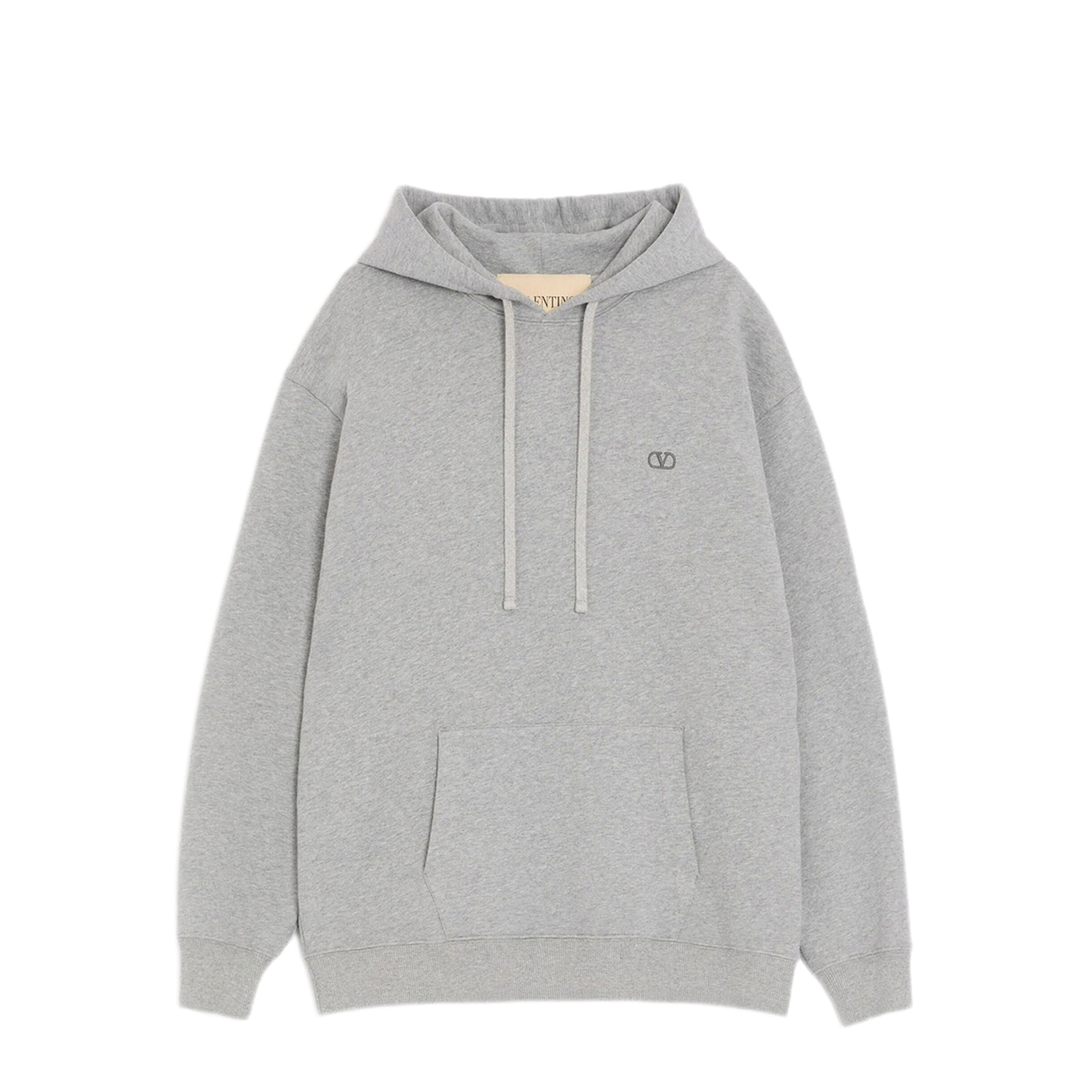 MAYFEYR - Valentino - Cotton Hoodie With Vlogo Embroidery - VMF30KBMN80