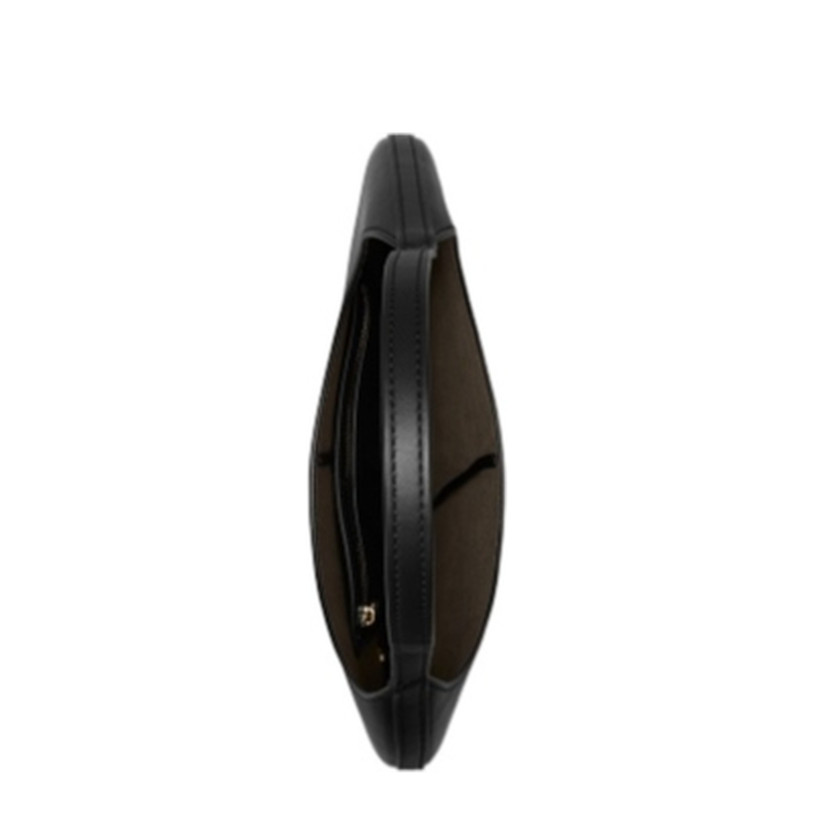 Black Leather Messenger Bag