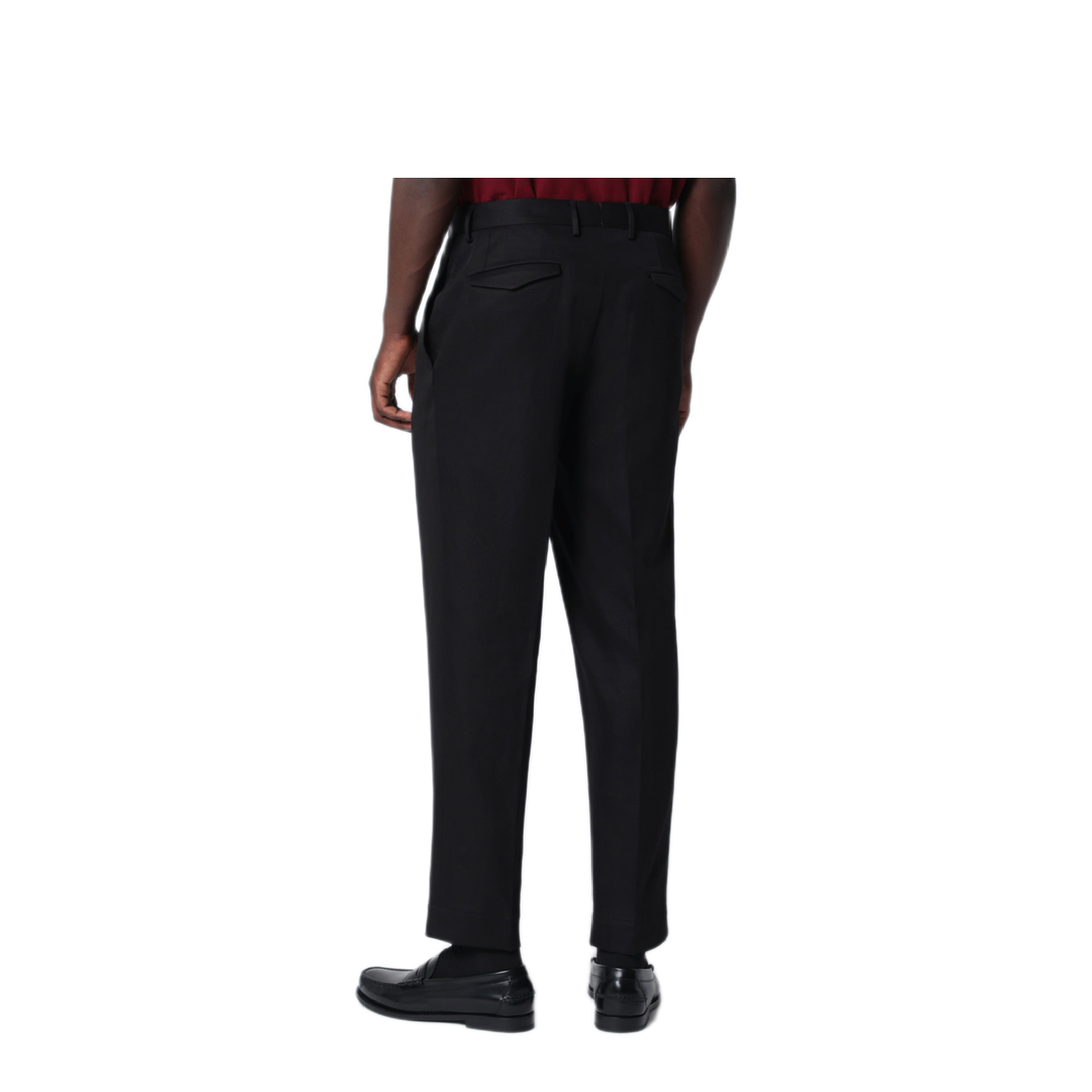 MAYFEYR - Santaniello - Black Cotton And Linen Trousers - 2828CO99