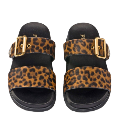 MAYFEYR - Prada - Triangle-Logo Animal-Print Sandals - 1XX715FD010XRYF0151