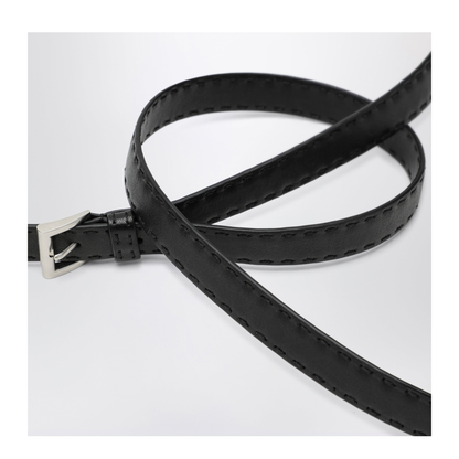 MAYFEYR - Prada - Black Leather Belt - 2CC7322ZQ4F0002