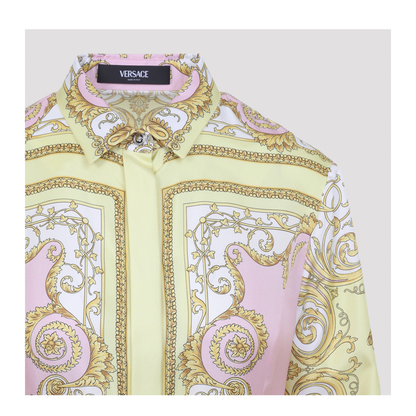 Printed Twill Shirt Dress