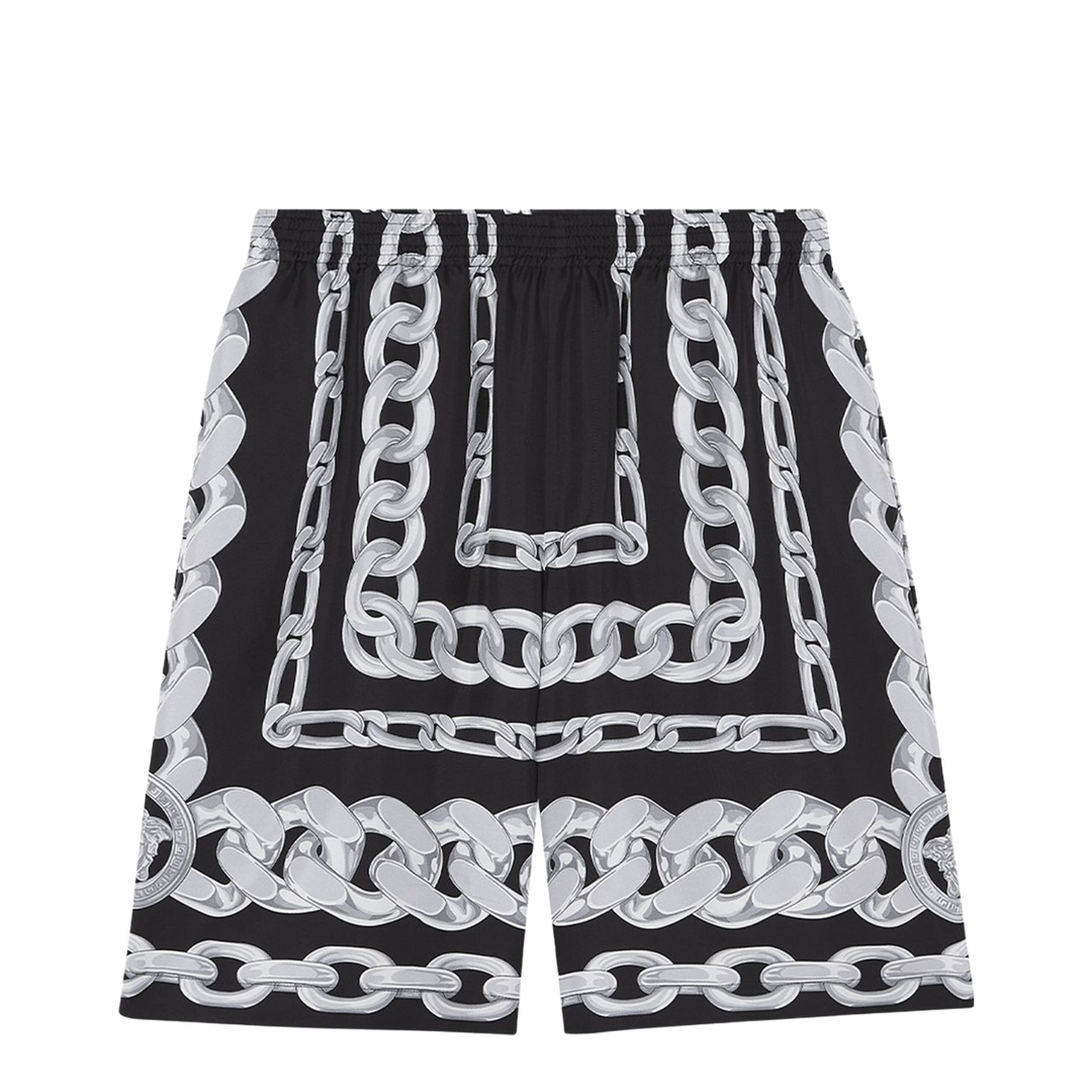 Silk Medusa Chains Bermuda Shorts