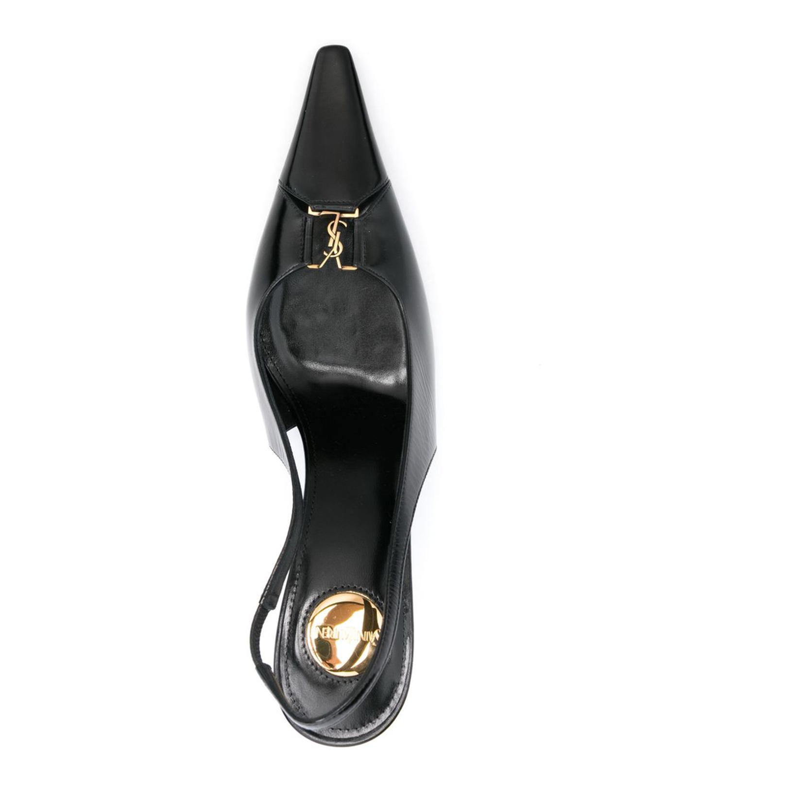 Slingback Pumps in Smooth Leather