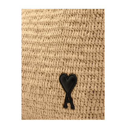 Ami de Coeur Raffia Tote Bag - Natural