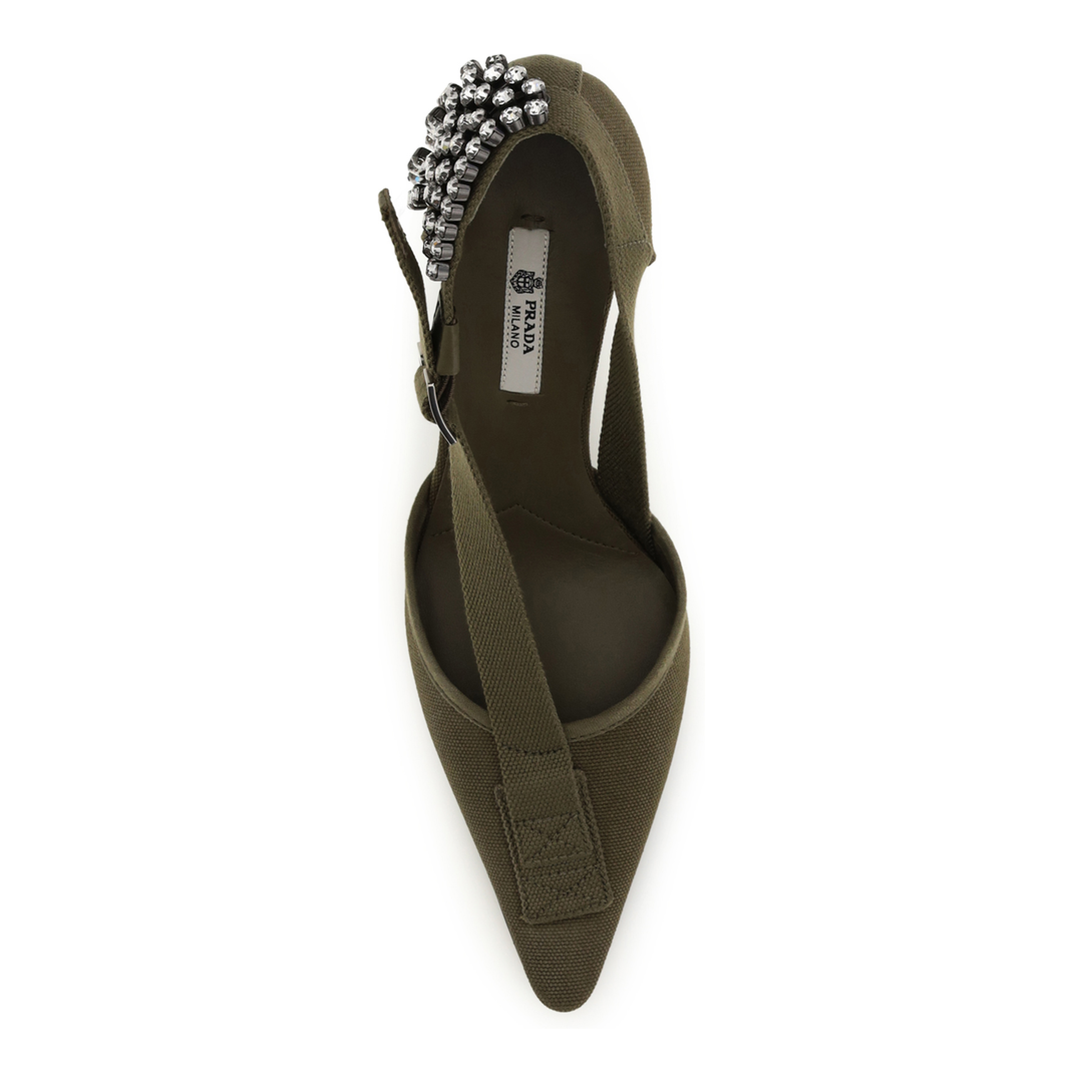 MAYFEYR - Prada - Canvas Pumps With Crystals - 1I443OFB075010