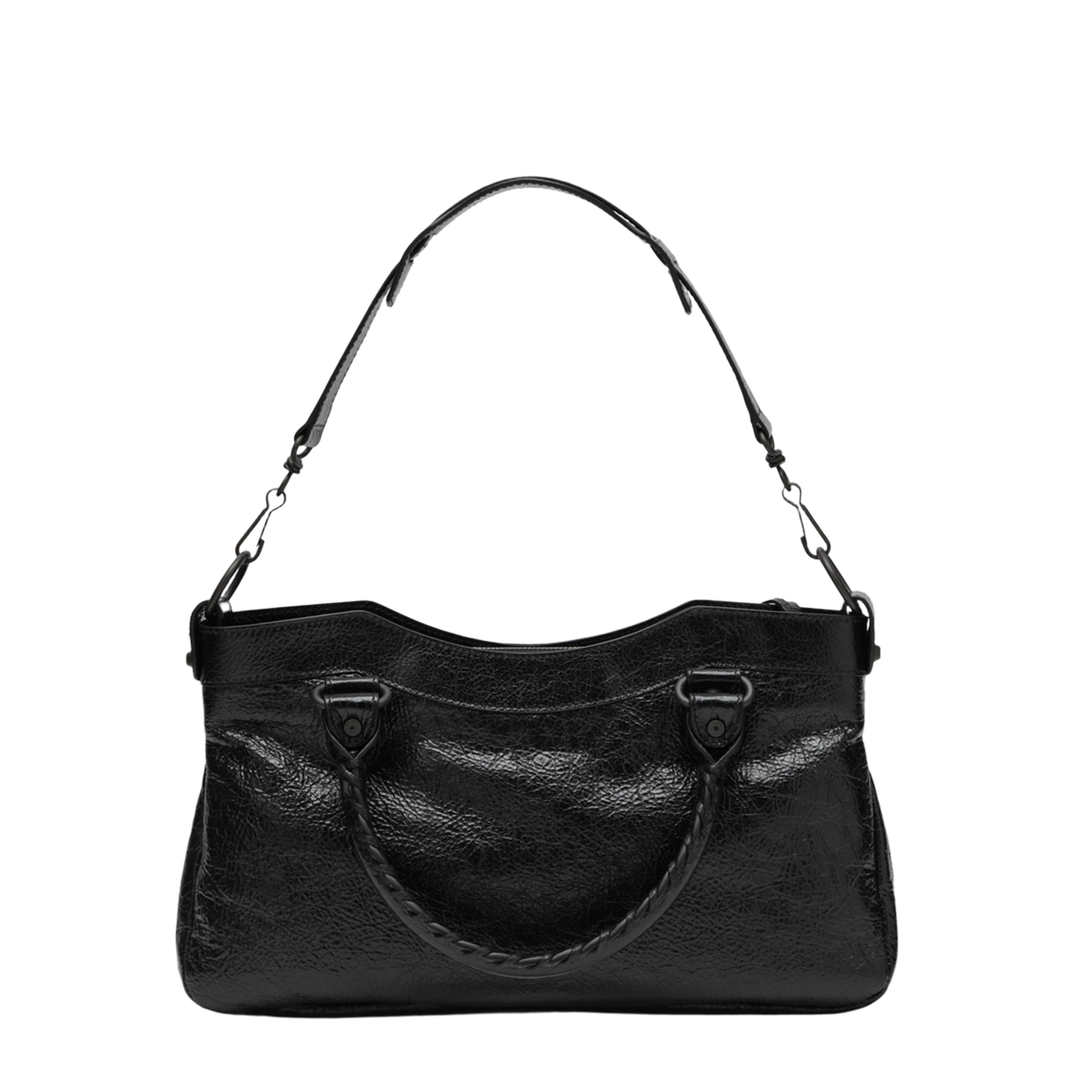 Le City First Arena Lambskin Top-Handle Bag - Black