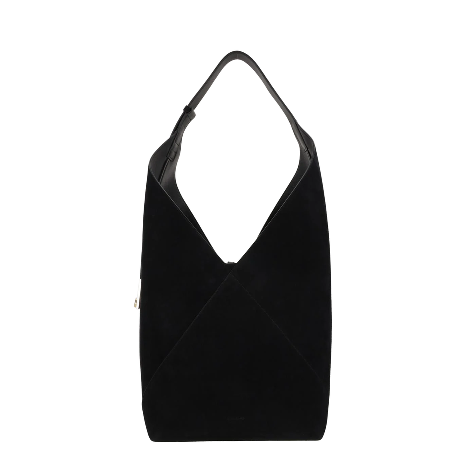 Hobo Bag in Black Suede