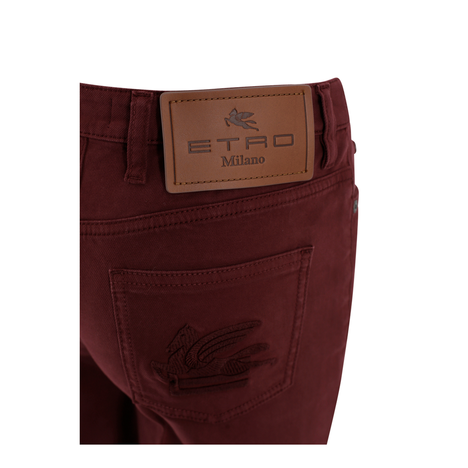 Paisley-Printed Flared Pants