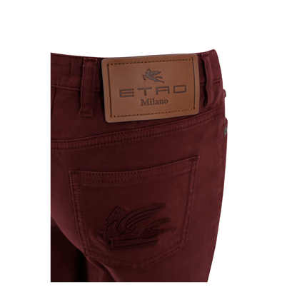 Paisley-Printed Flared Pants