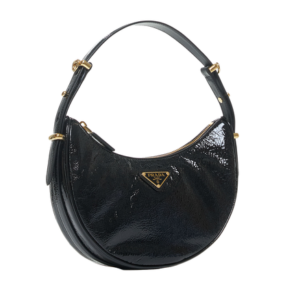 Arque' Glossy Leather Bag