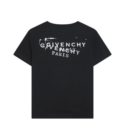 Black T-shirt with Stamp Print