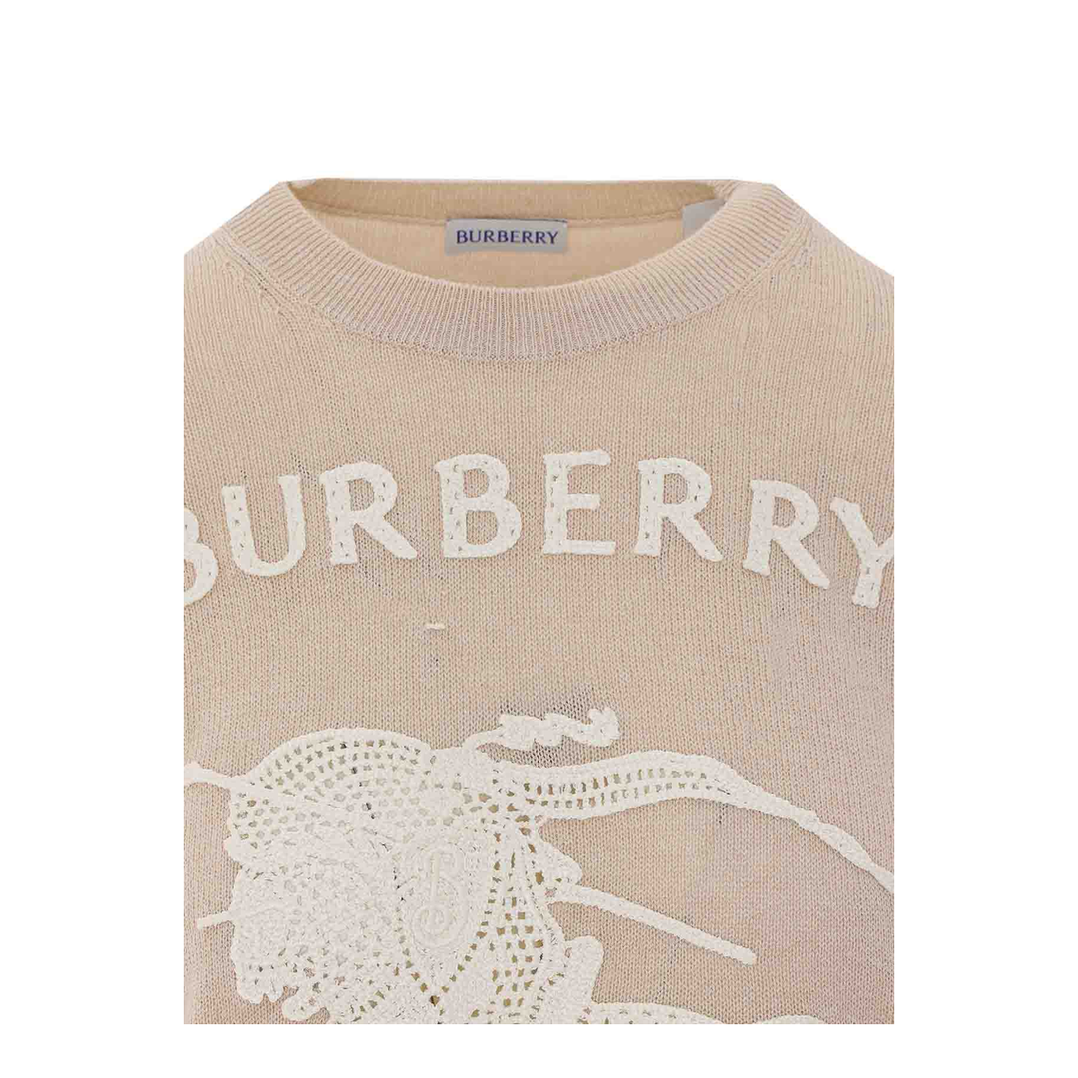 MAYFEYR - Burberry - Beige And White Sweater - 8122343