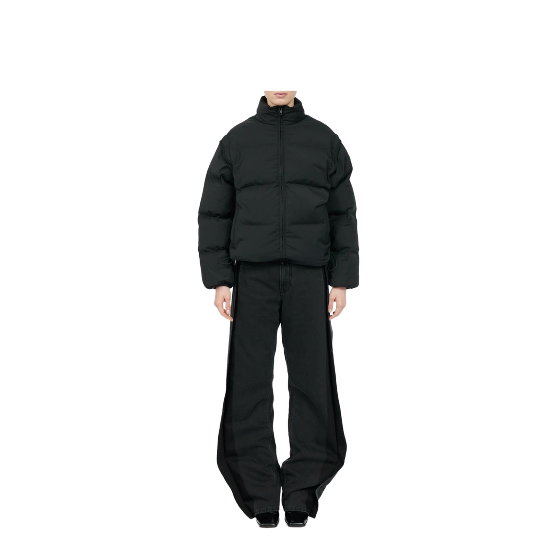 Transformable Padded Black Jacket