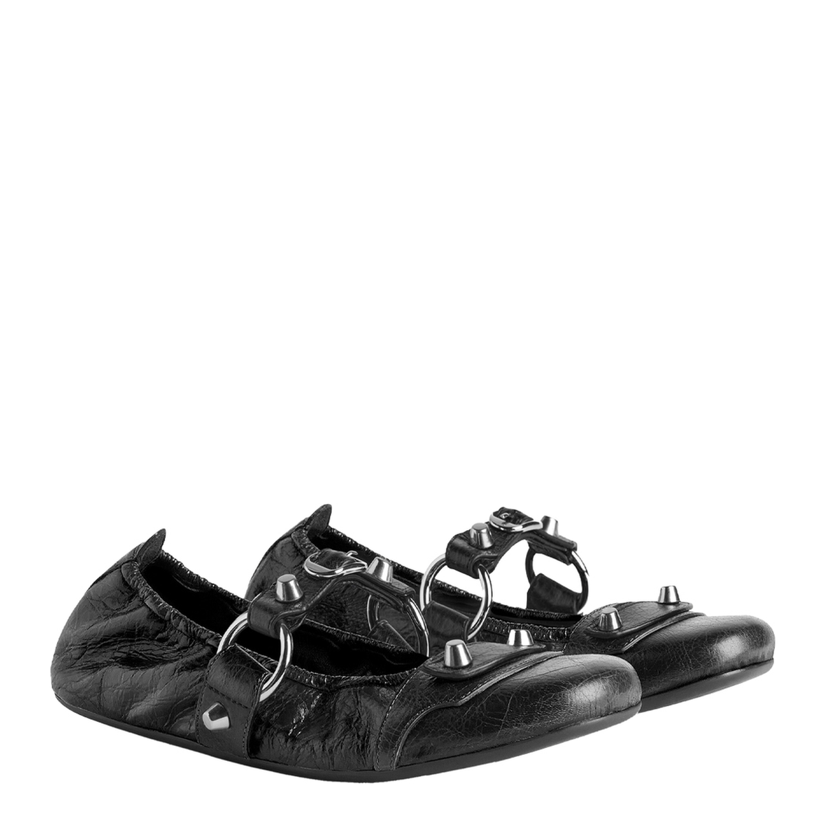 City Ballerina in Black/Silver