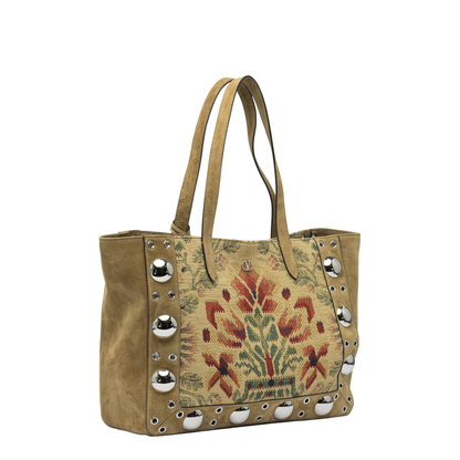 Medium Tote Bag in Jacquard Fabric