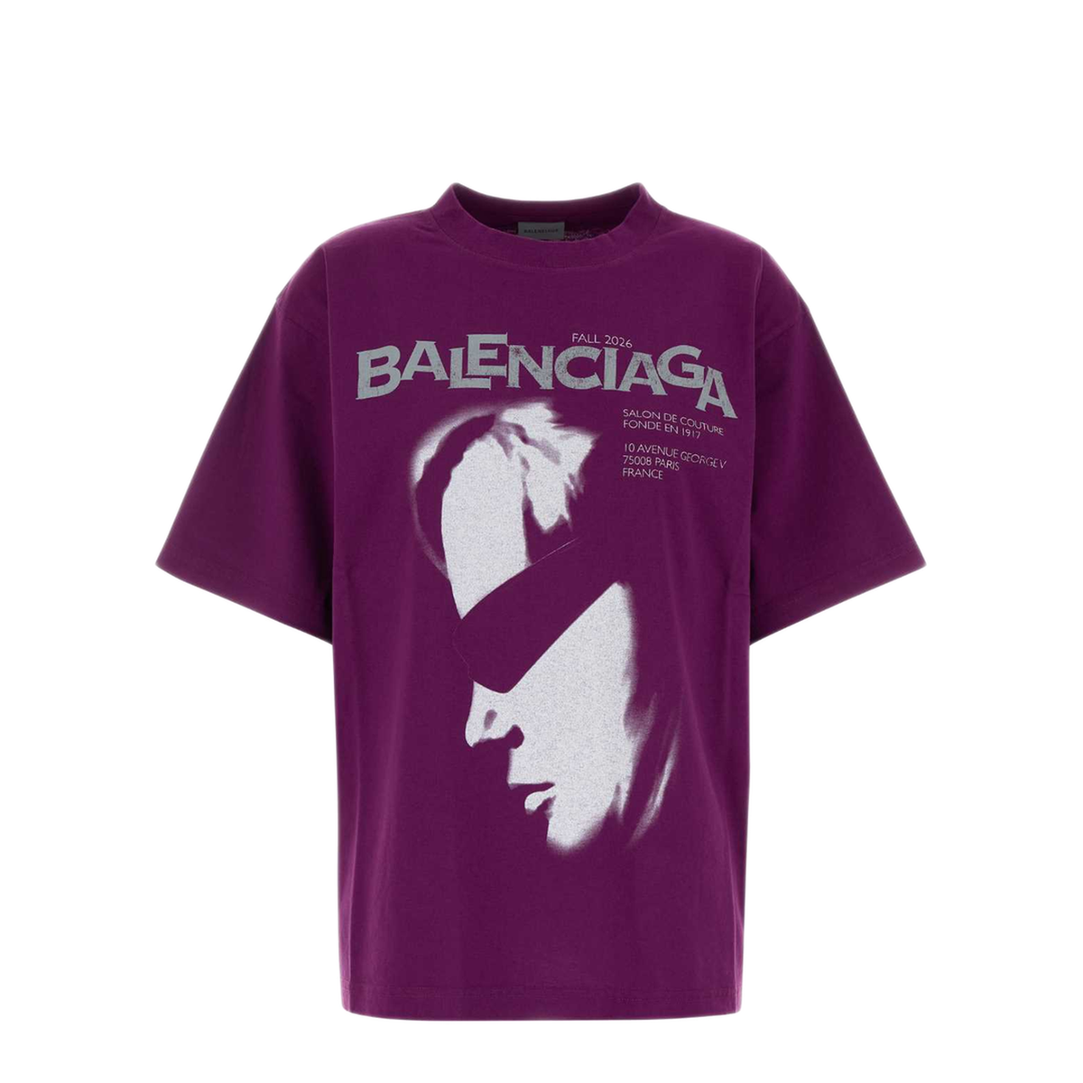MAYFEYR - Balenciaga - Purple Cotton Oversize T Shirt - 871733TUVO55100