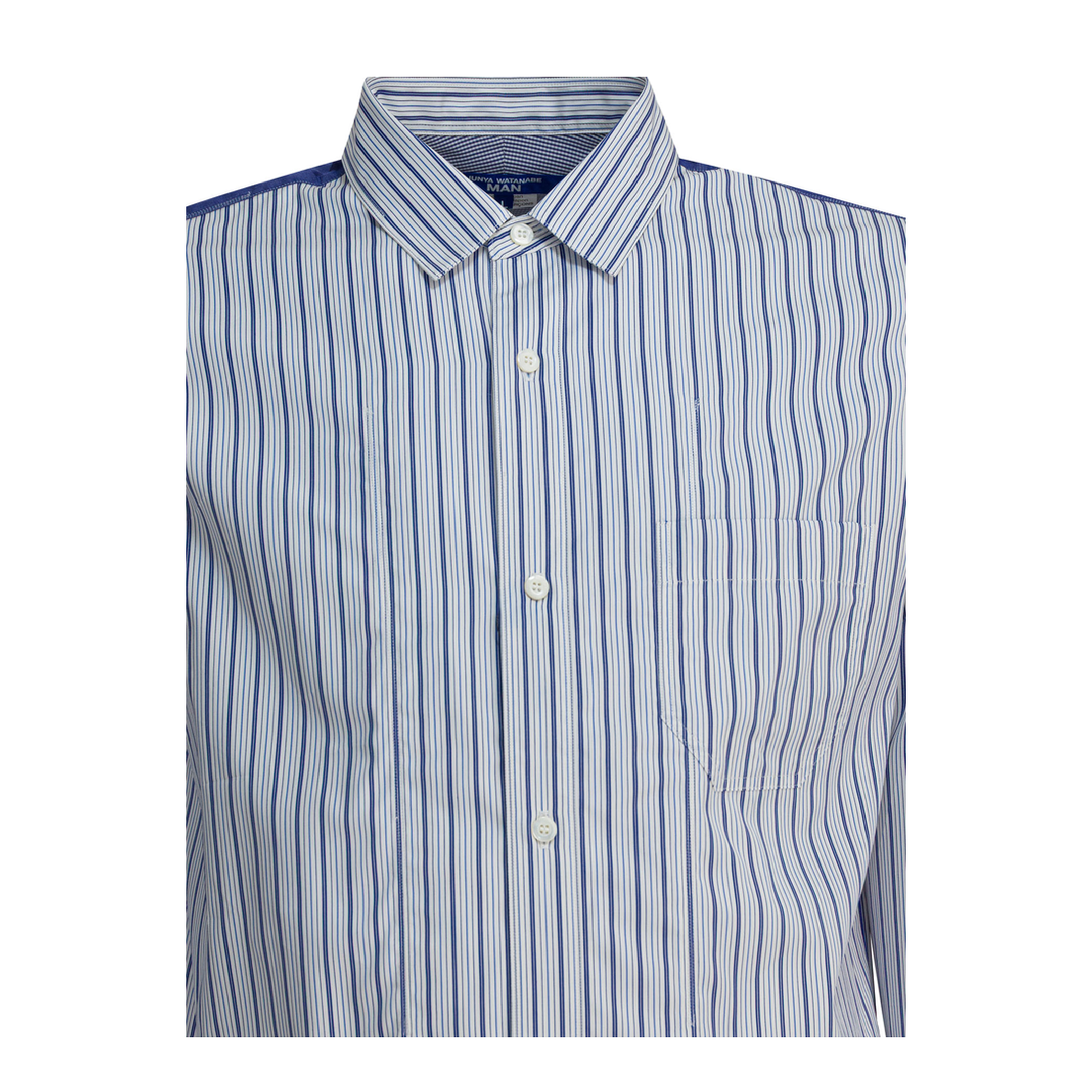 MAYFEYR -  - Cotton Striped Shirt - WPB015W251WHNVXWHBLU