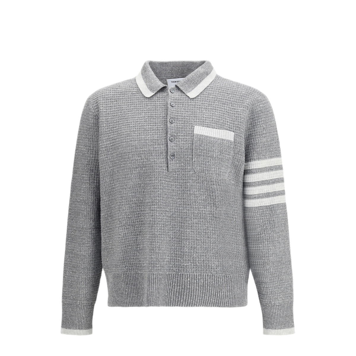 MAYFEYR - Thom Browne - Knitted Polo Shirt - MKP156AY6011055