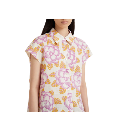 MAYFEYR - Marni - Floral Cap-Sleeved Shirt - CAMA0675S0UTR028BAW01