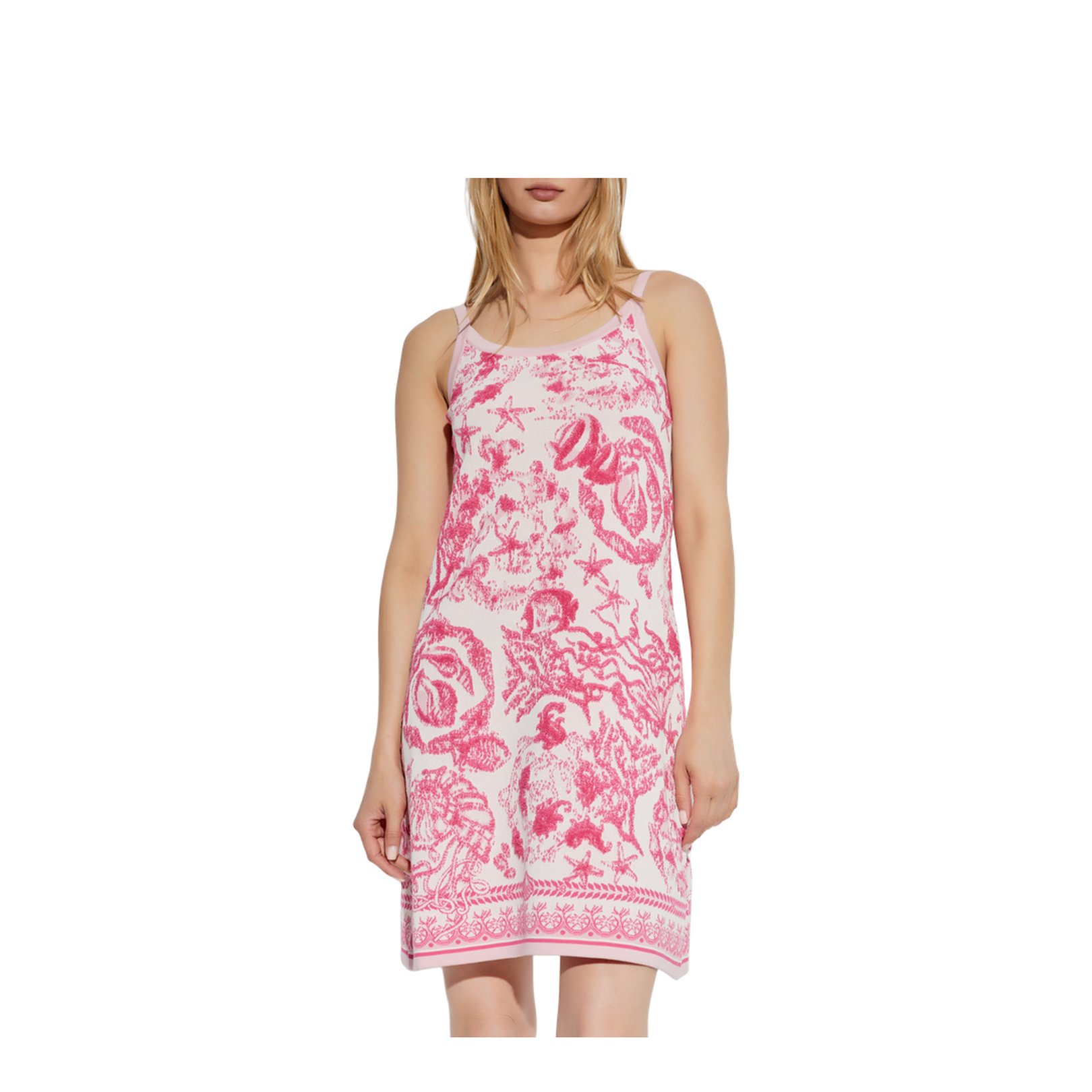 Underwater Barocco Knit A-Line Dress