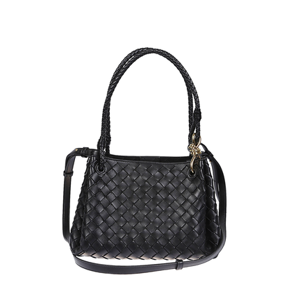 Parachute Medium Leather Tote Bags - Black