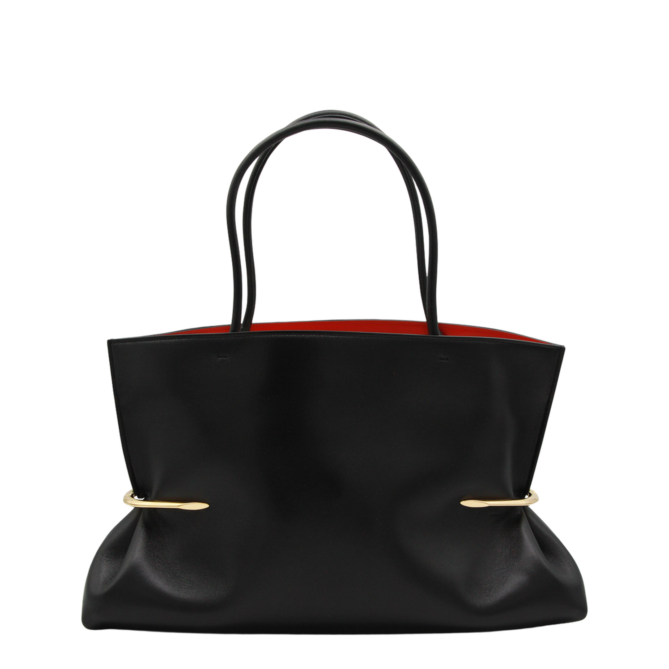 Pinch Nappa Leather Tote - Black