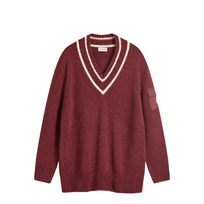 Jersey V-Neck Sweater