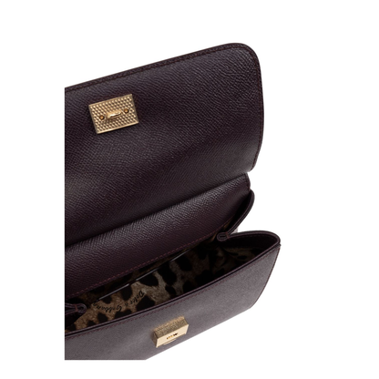 Sicily Small Calfskin Handbag - Bordeaux
