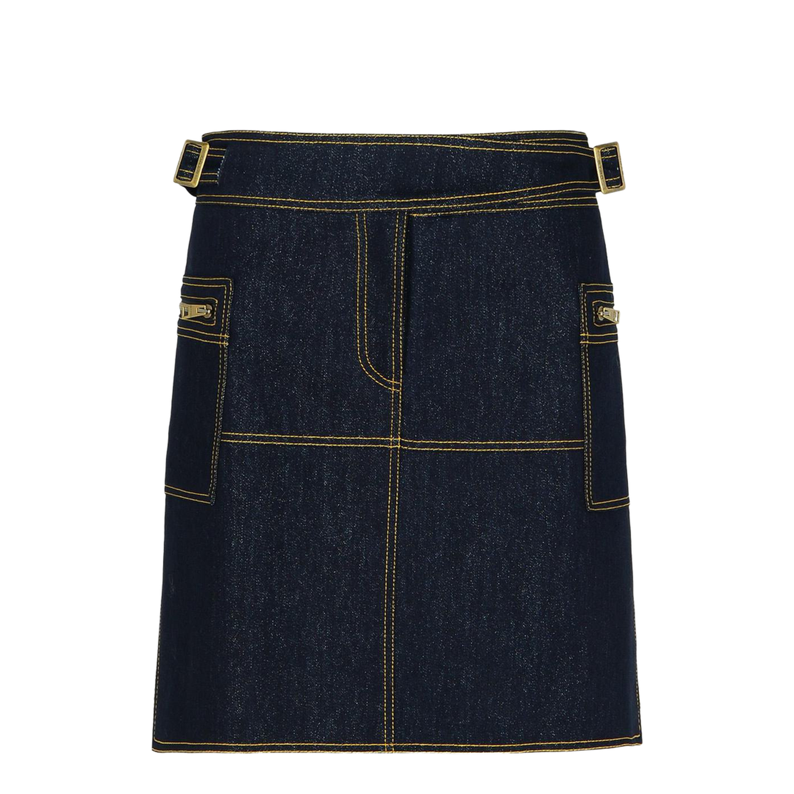 Dark Blue Denim Miniskirt