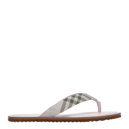 Pink Pavilion Sandals With Check Pattern