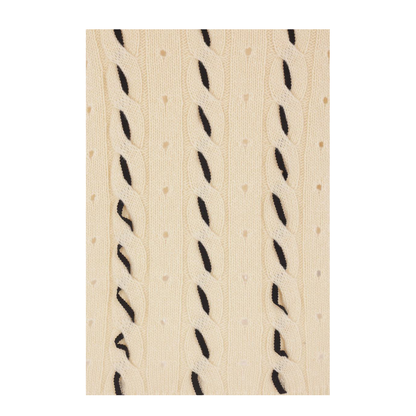 Wool Cable-Knit Sweater - Yellow