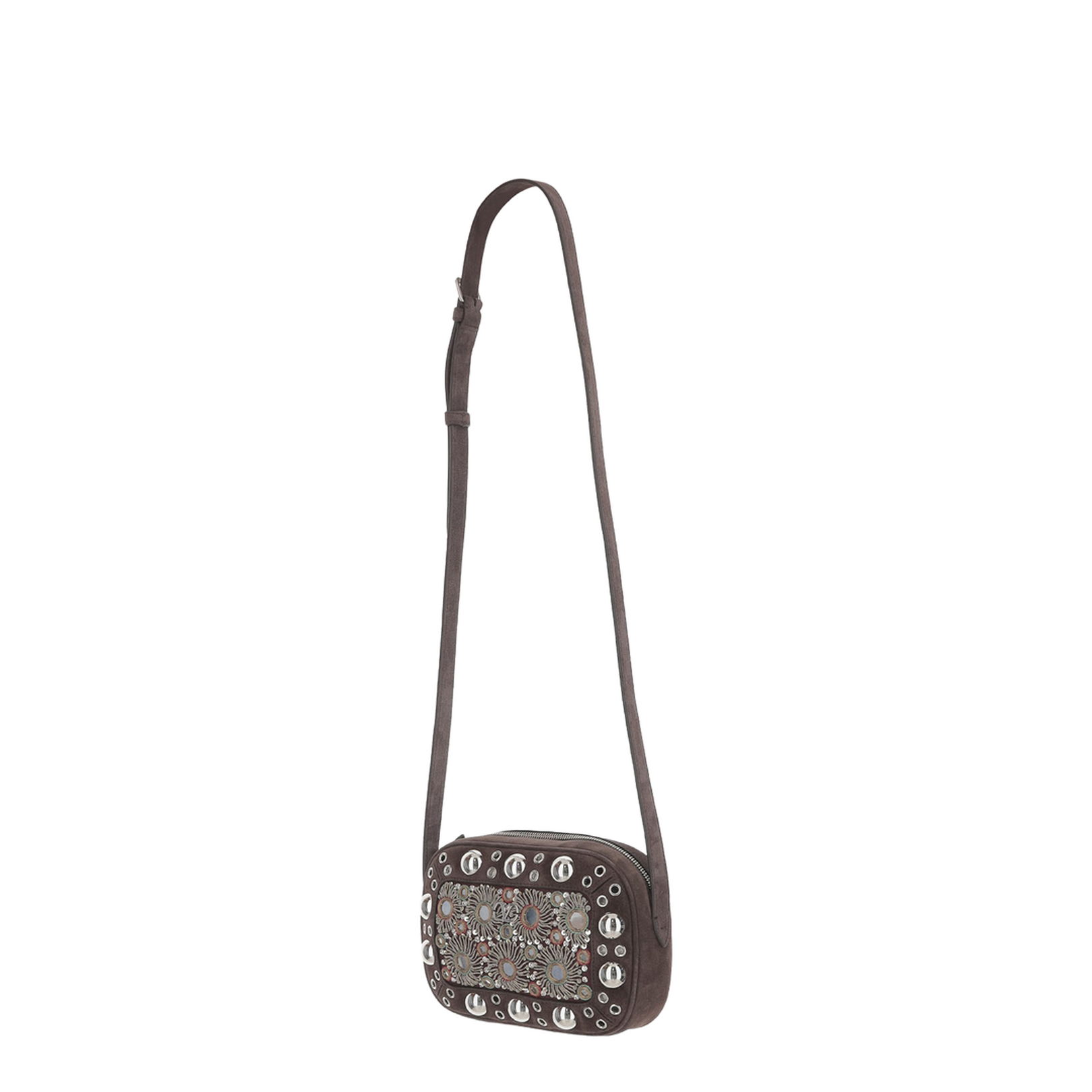 Shoulder Bag with Ball Studs and Rivets