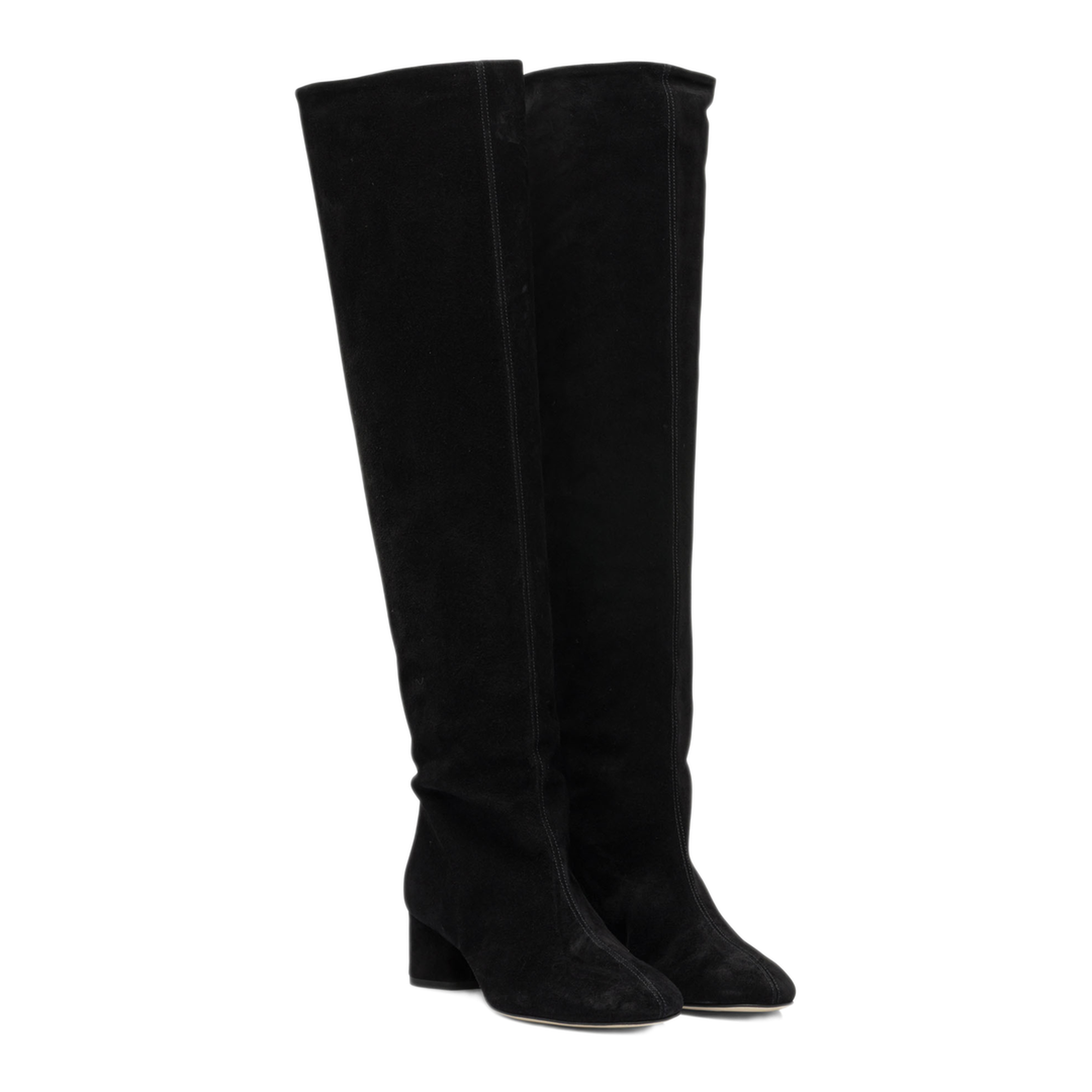 MAYFEYR - Aeyde - Willa 55 Mm Knee High Boots - WILLACOWSUEDELEATHERBLACK
