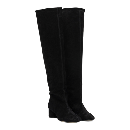 MAYFEYR - Aeyde - Willa 55 Mm Knee High Boots - WILLACOWSUEDELEATHERBLACK