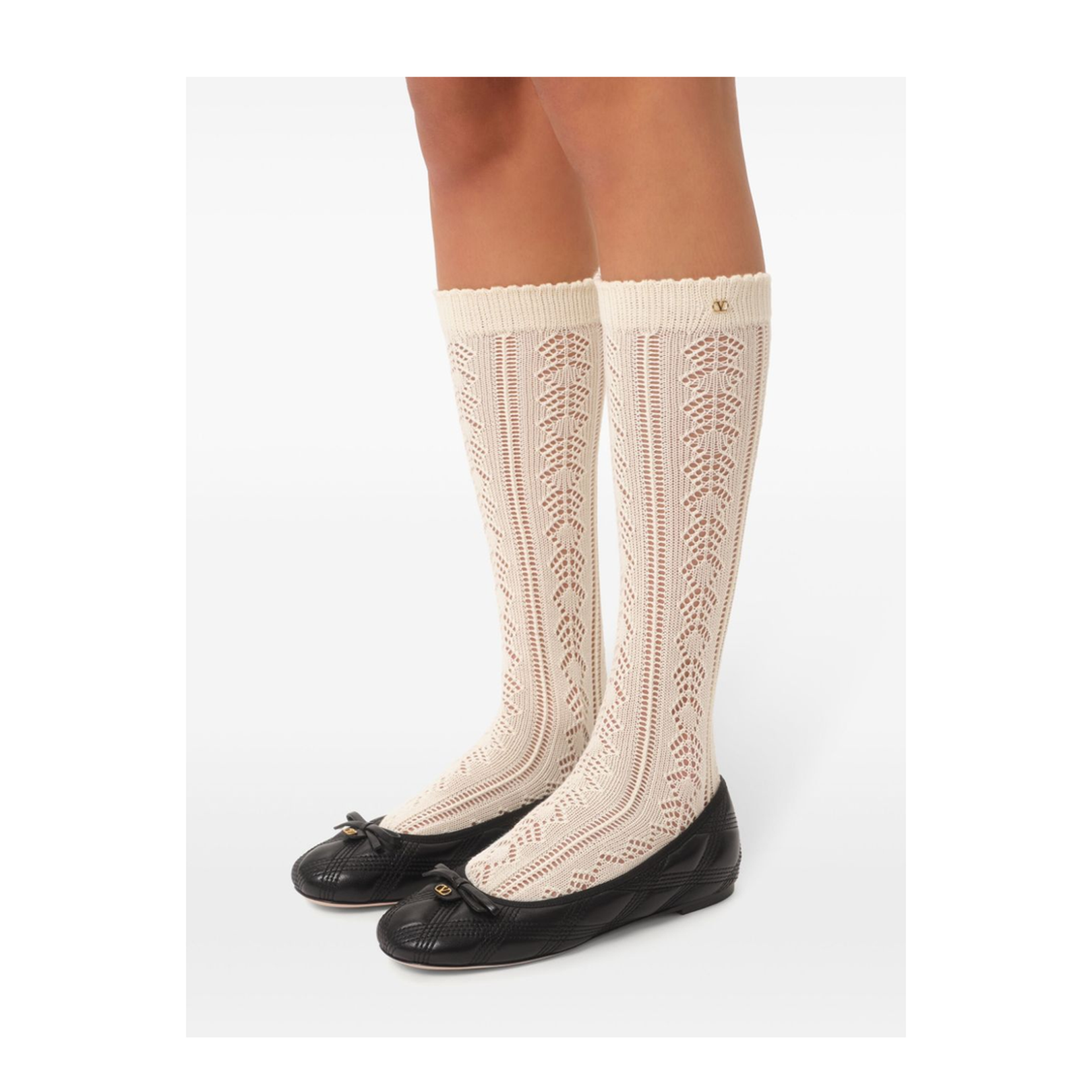 Quiltie 67 Leather Ballet Flats