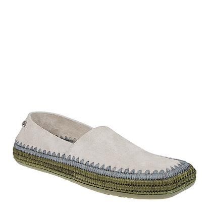 Rio Slipper in Suede and Raffia