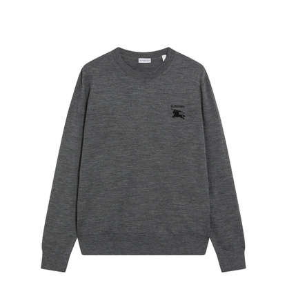 MAYFEYR - Burberry - Grey Wool Crewneck Sweater - 8127586176385A1345