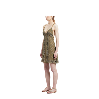 MAYFEYR - Palm Angels - Paisley-Print Slip Dress - PWDJ007S24FAB0015656