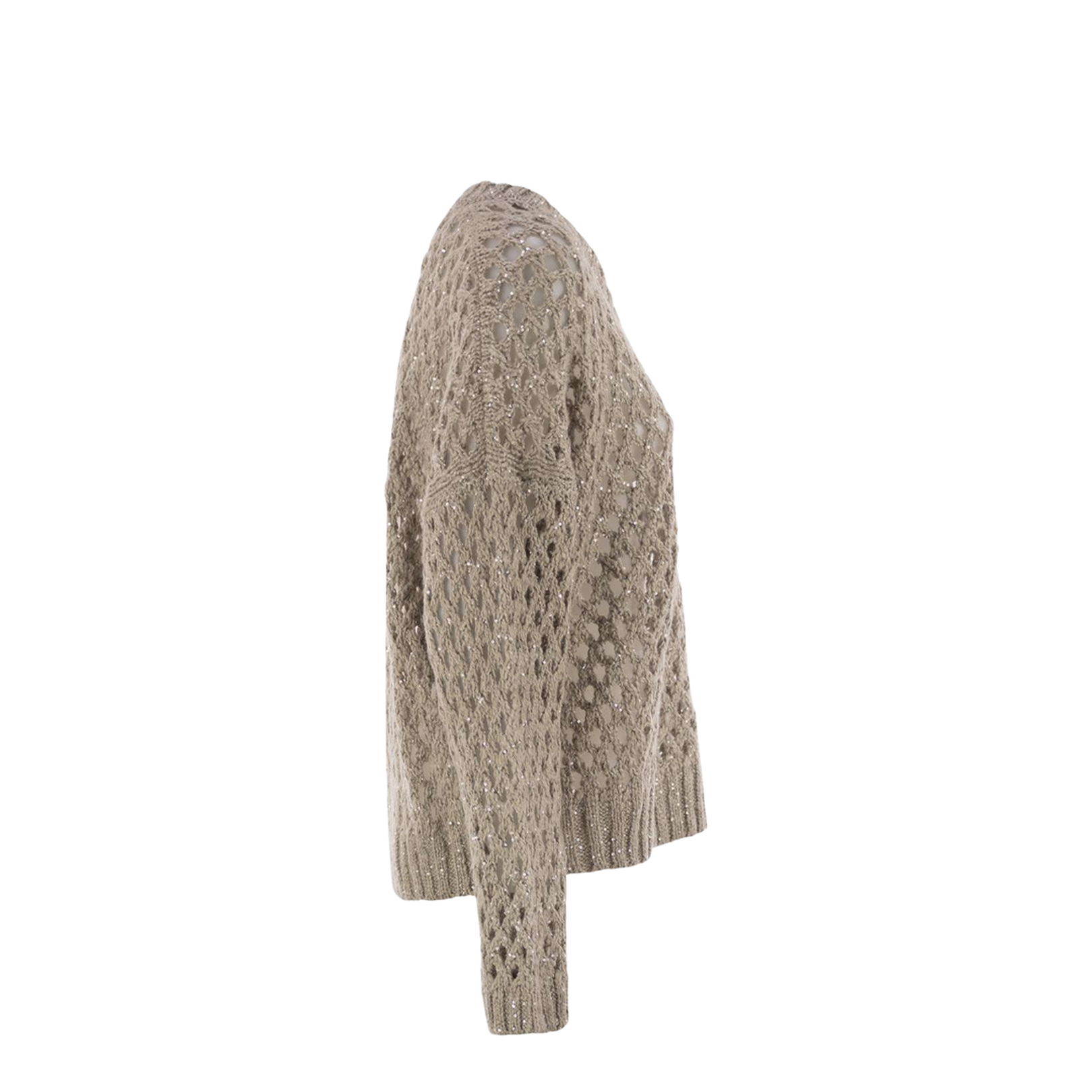 Dazzling Net Silk And Linen Jersey