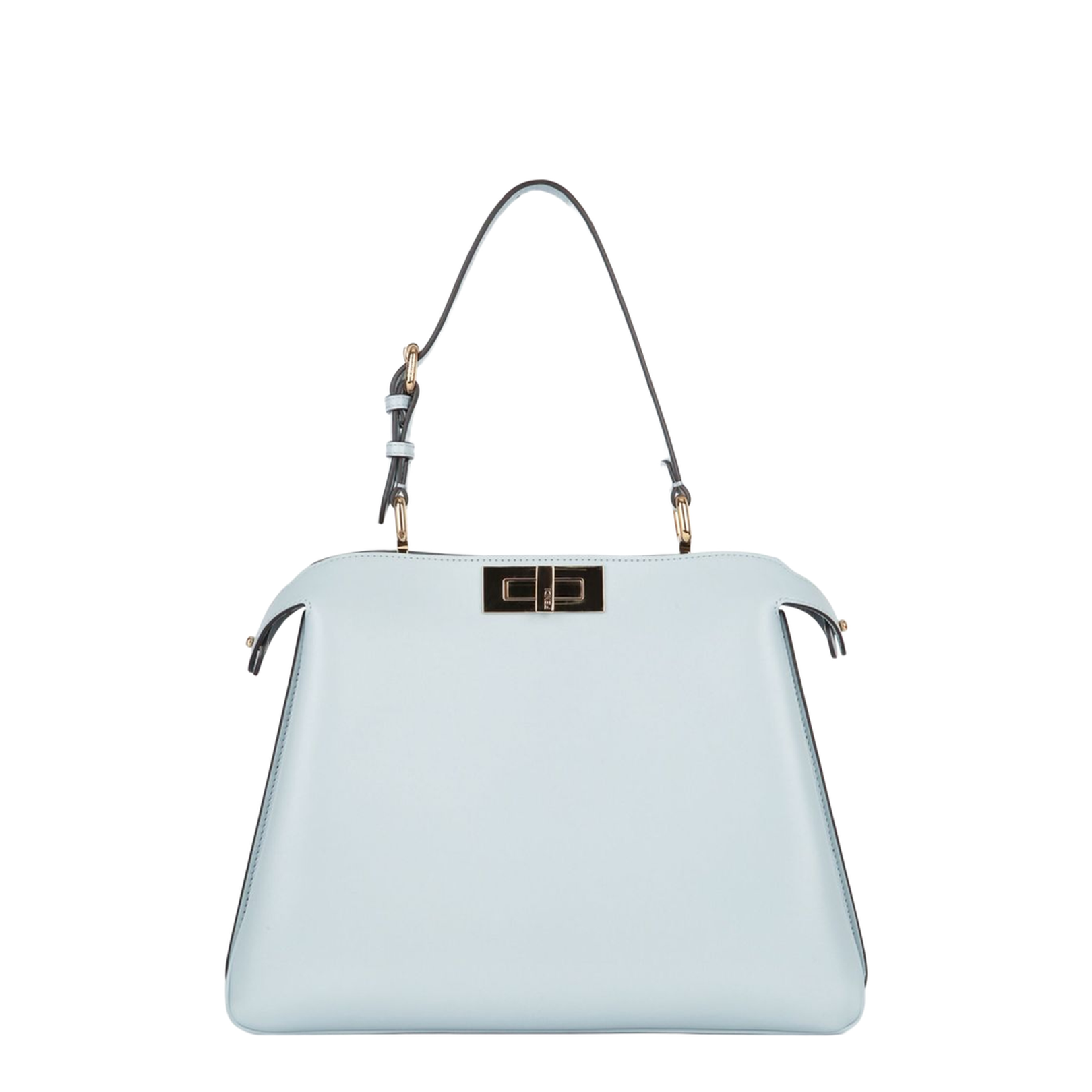 Peekaboo Medium Suede Top Handle Bags - Blue