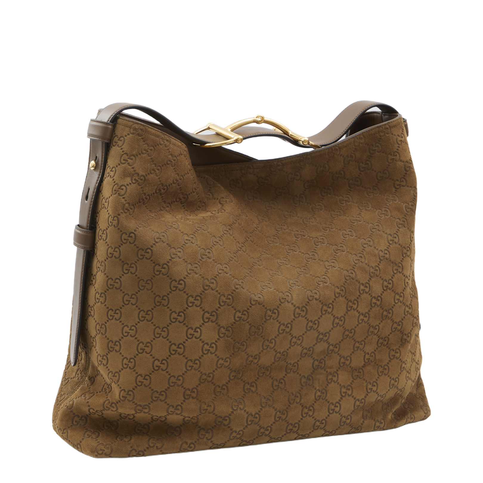 Beatrix Large Tote Bag in Brown Suede