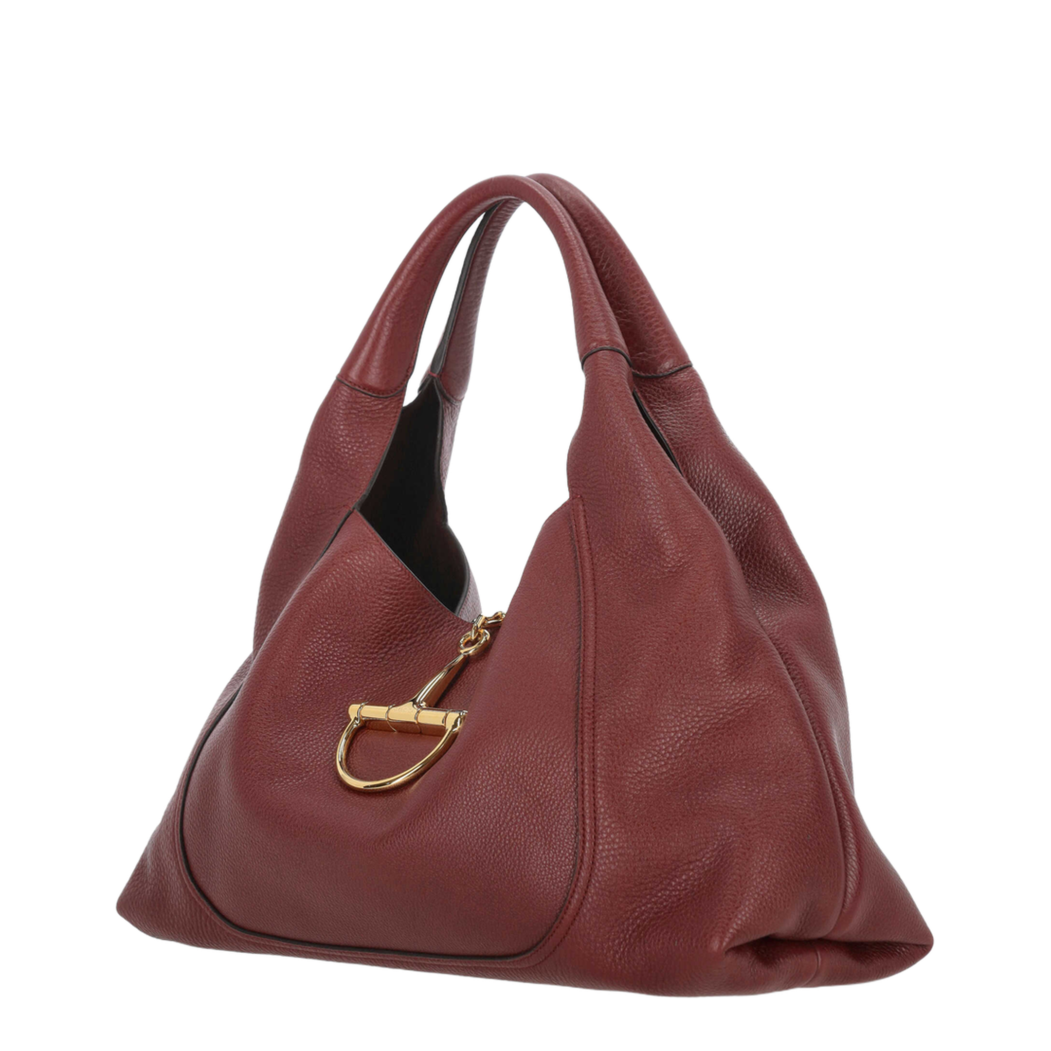 Softbit Maxi Leather Shoulder Bags - Red