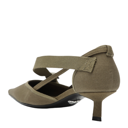 MAYFEYR - Prada - Canvas Pumps In Forest Color - 1I444ODB45010F0161